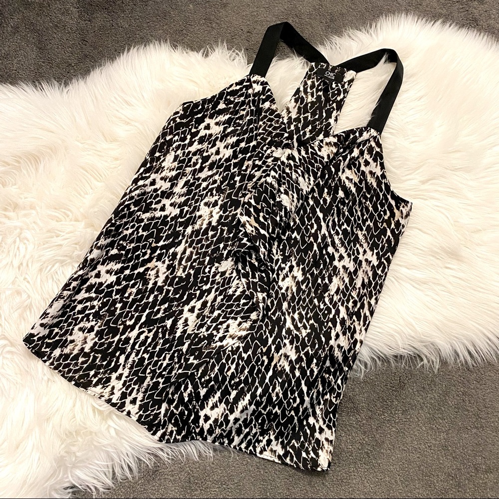 Snakeskin print blouse